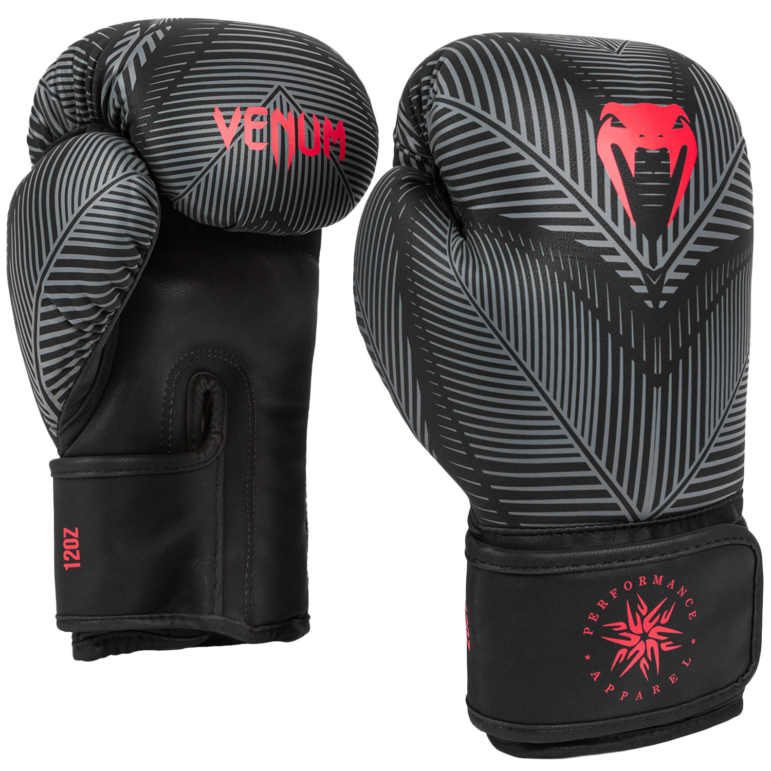 VENUM Boxing Gloves, Phantom, black-red, 16 Oz