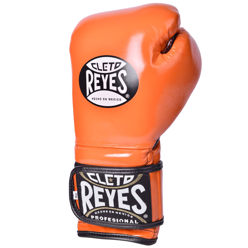 Cleto Reyes Boxing Gloves, Velcro Sparring, orange, 14 Oz