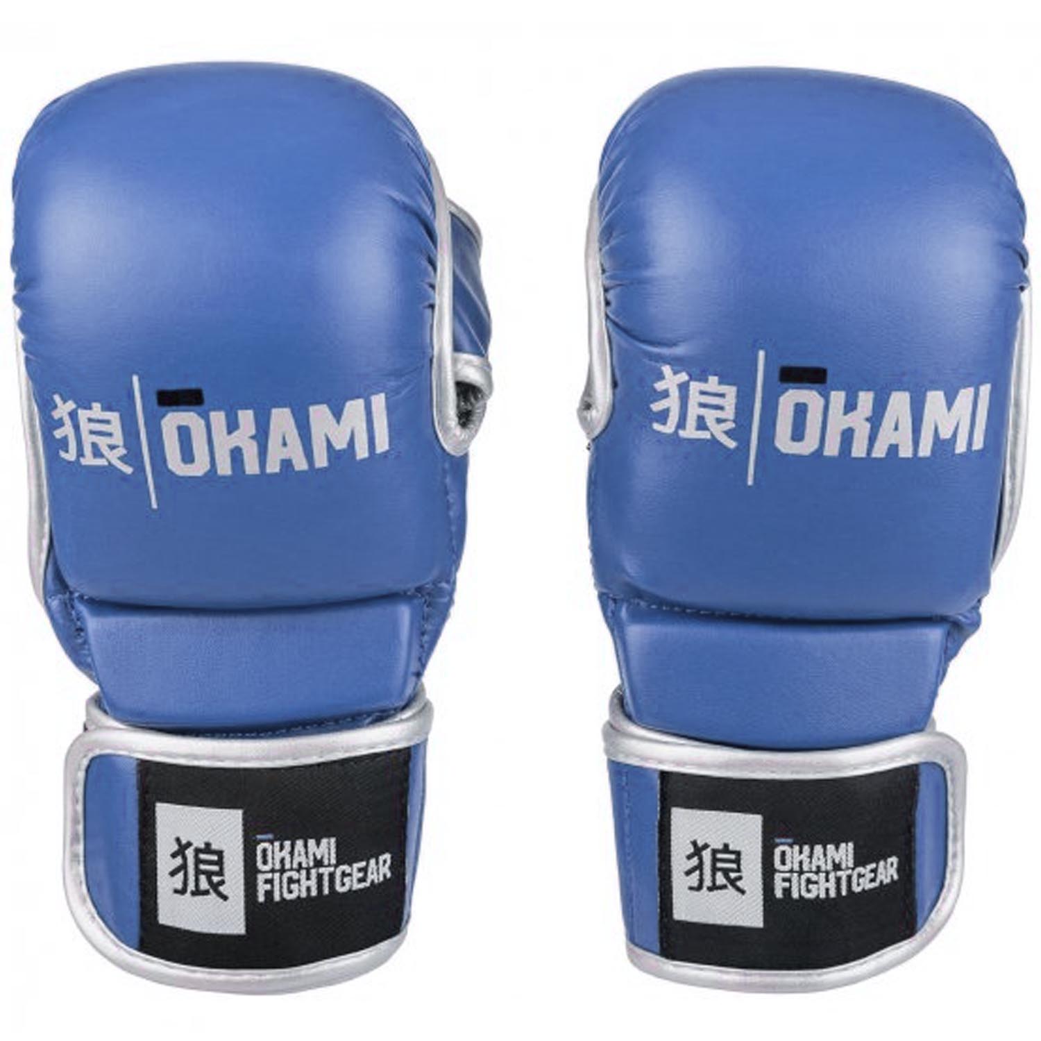 OKAMI MMA Boxing Gloves, Combat, blue, S
