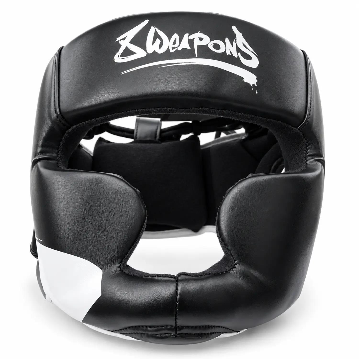 8 WEAPONS Head Guard, Unlimited 2.0, black-white, L/XL