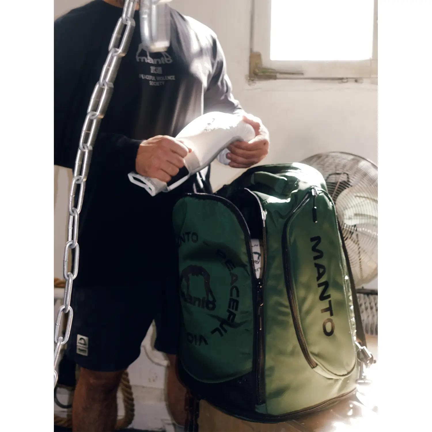 MANTO Rucksack, Circle XL, Convertible, green