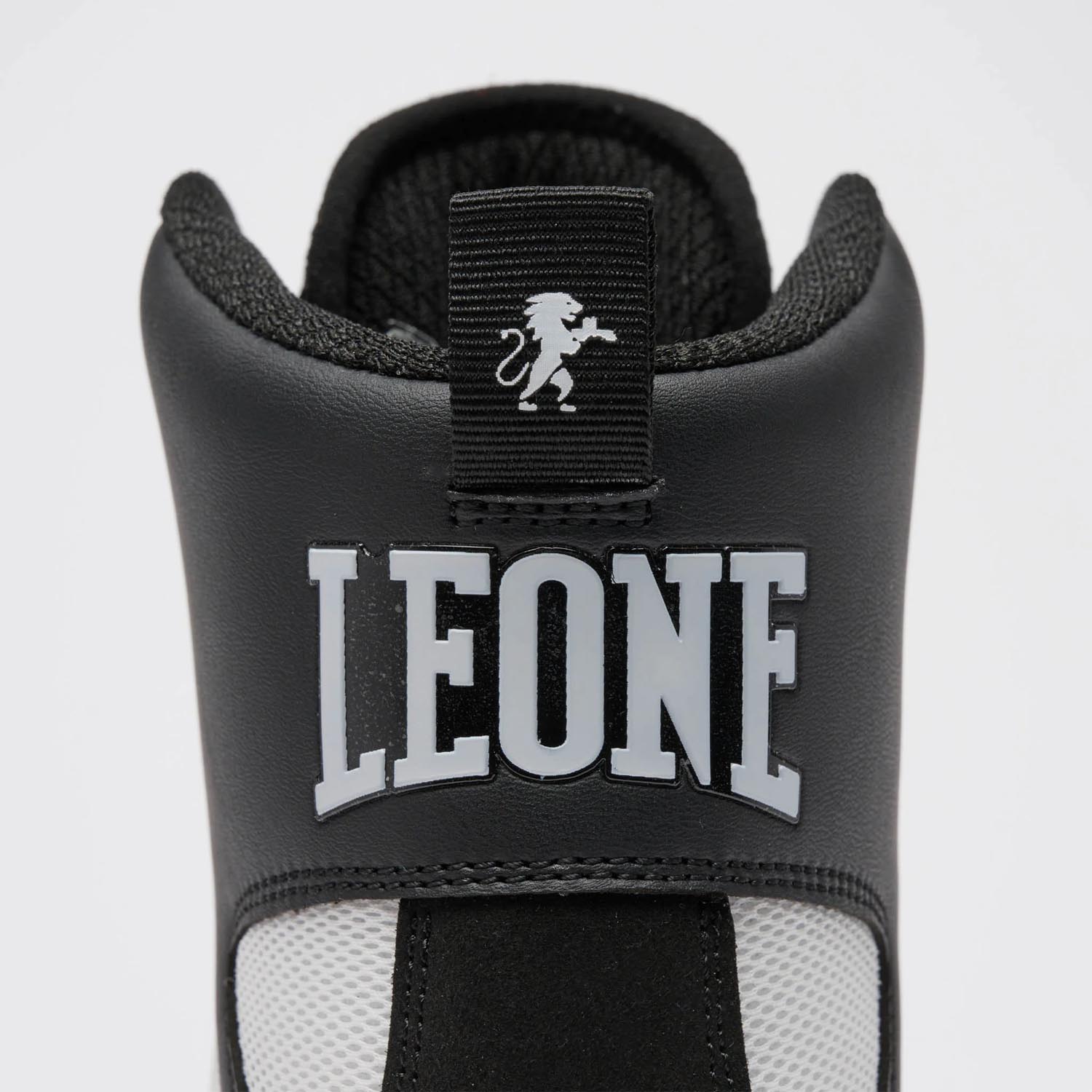 LEONE Boxing Shoes, Premium, black-yellow, 46