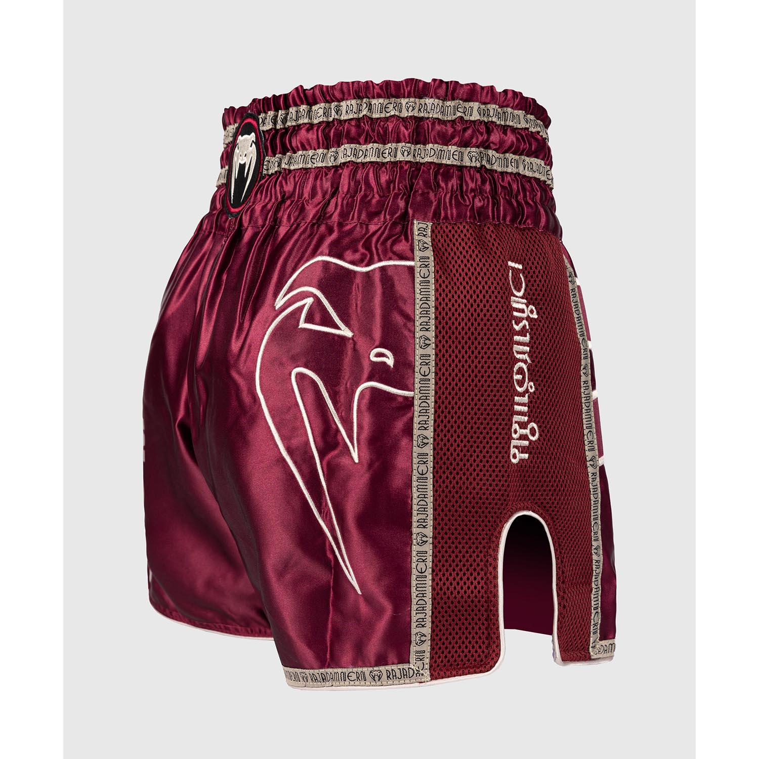 VENUM Muay Thai Shorts, Rajadamnern, wine red-gold, S