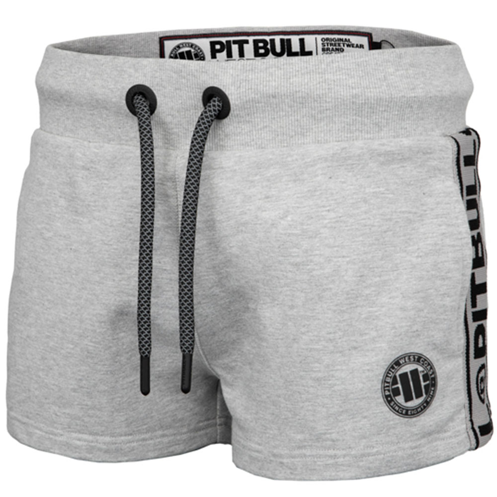 Pit Bull West Coast Shorts, Damen, S. Logo F. Terry, grau