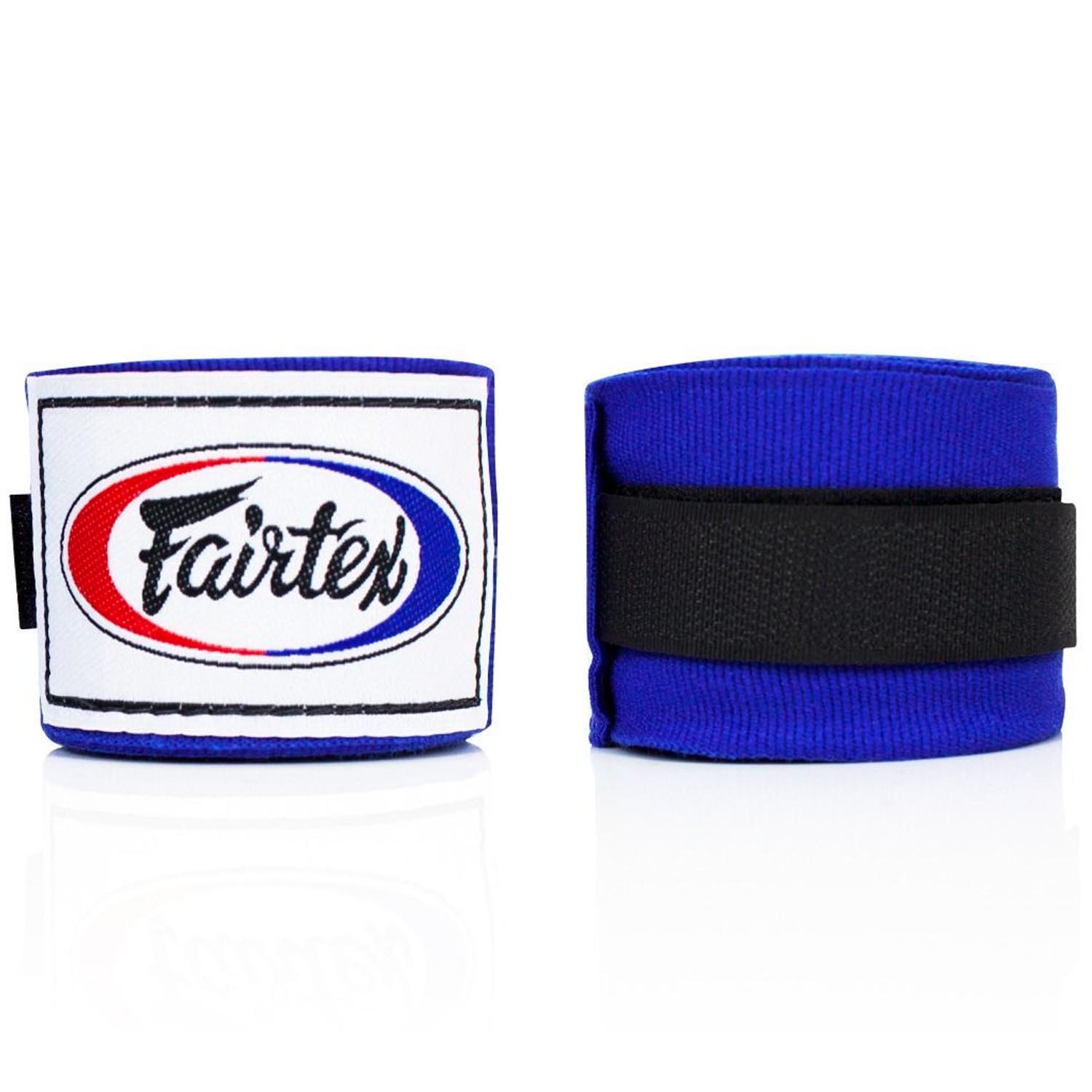 Fairtex Hand Wraps, semi-elastic, 4.5 m, blue