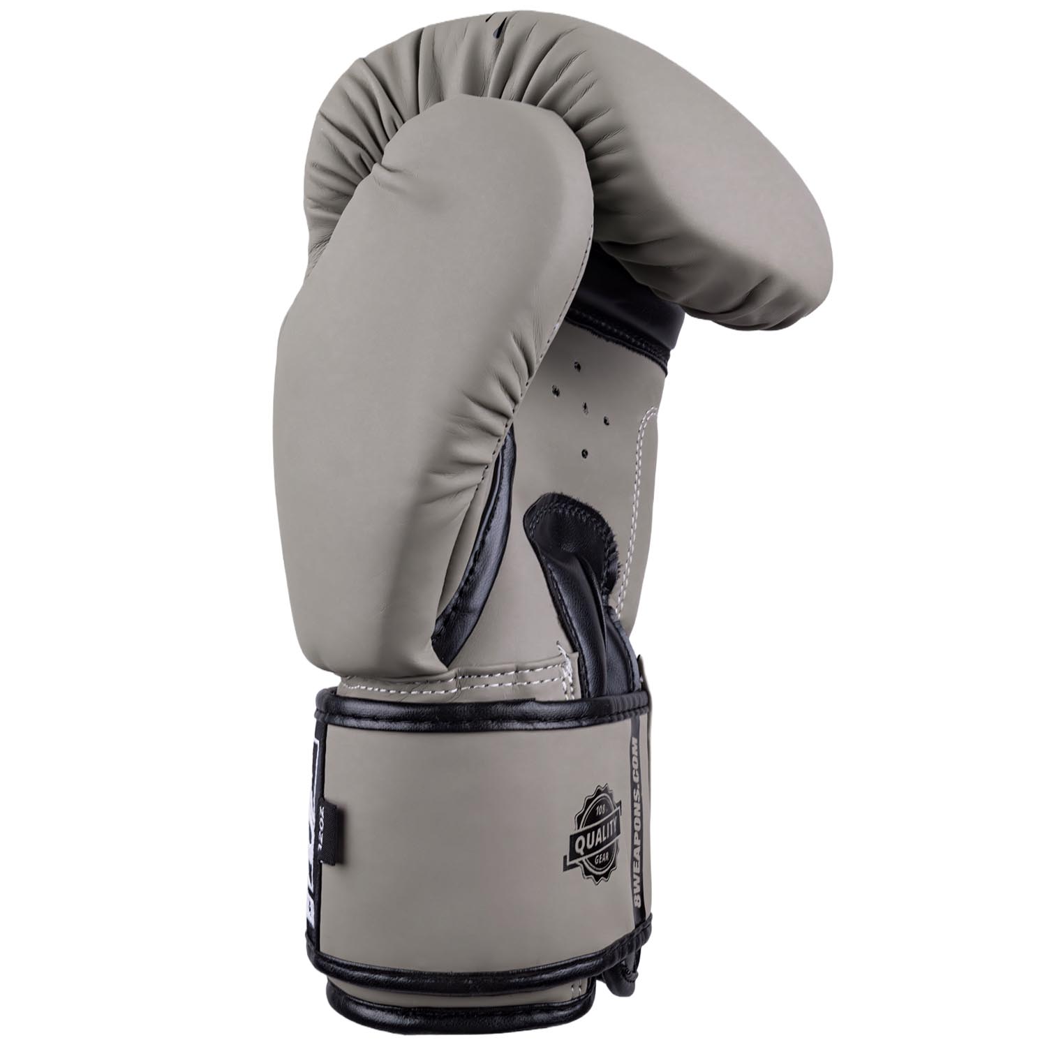 8 WEAPONS Boxing Gloves, Unlimited 2.0, sand-black, 16 Oz