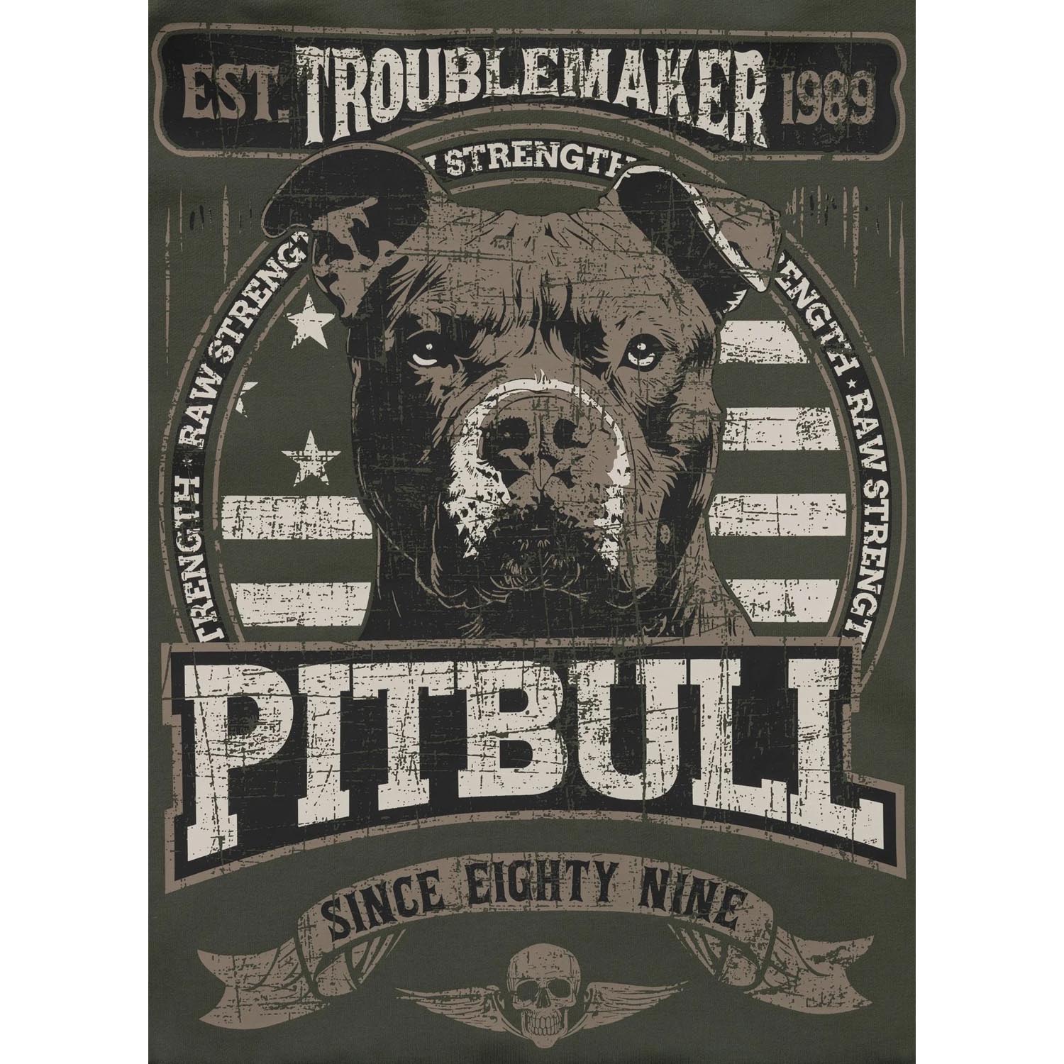 Pit Bull West Coast Zip Hoody, Troublemaker, green, XXXL