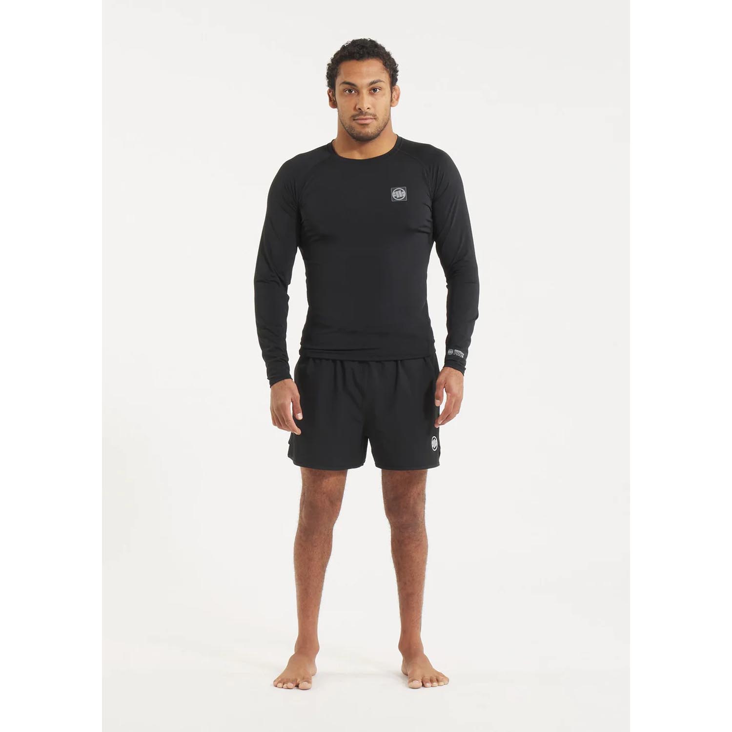Pit Bull West Coast Rashguard, L/S, Performance Plus, New Logo, black, XXXL