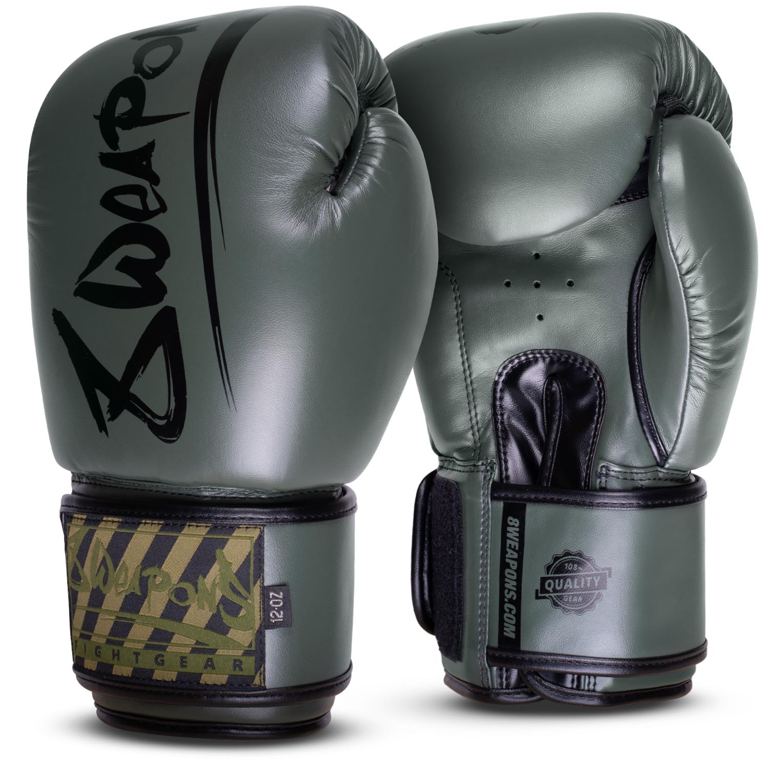 8 WEAPONS Boxing Gloves, Unlimited 2.0, olive-black