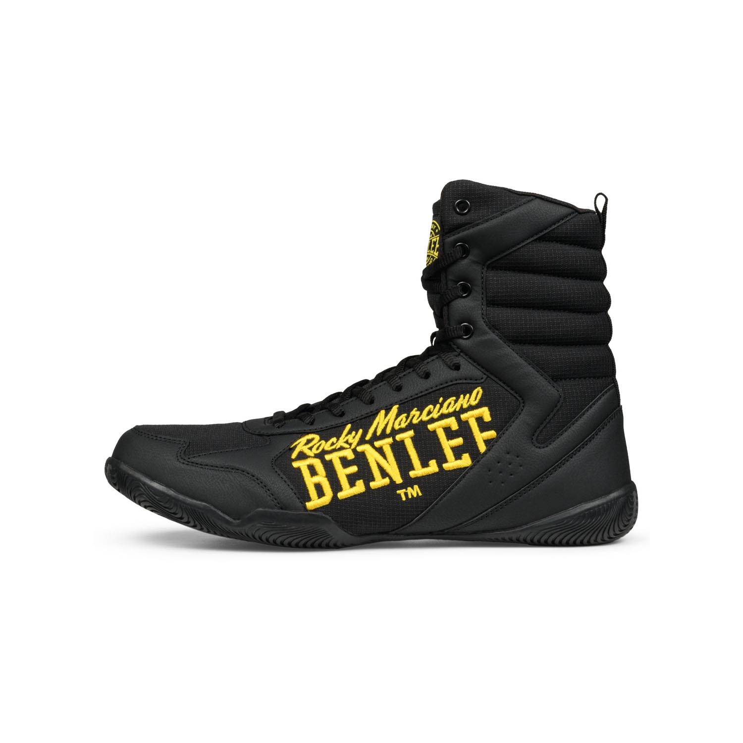 BENLEE Boxing Shoes, Strike, black-yellow, 40