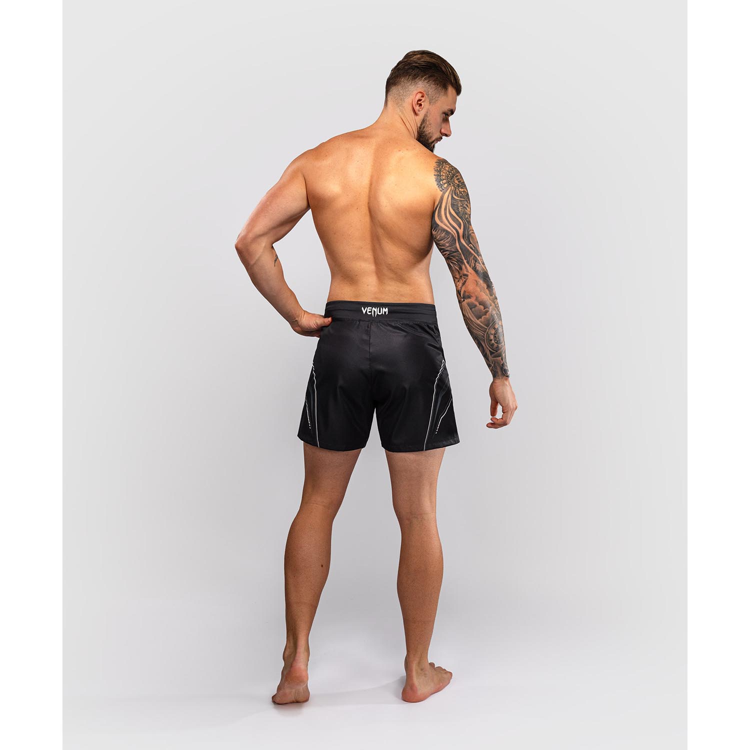 VENUM MMA Fight Shorts, Streamline, black-white, S