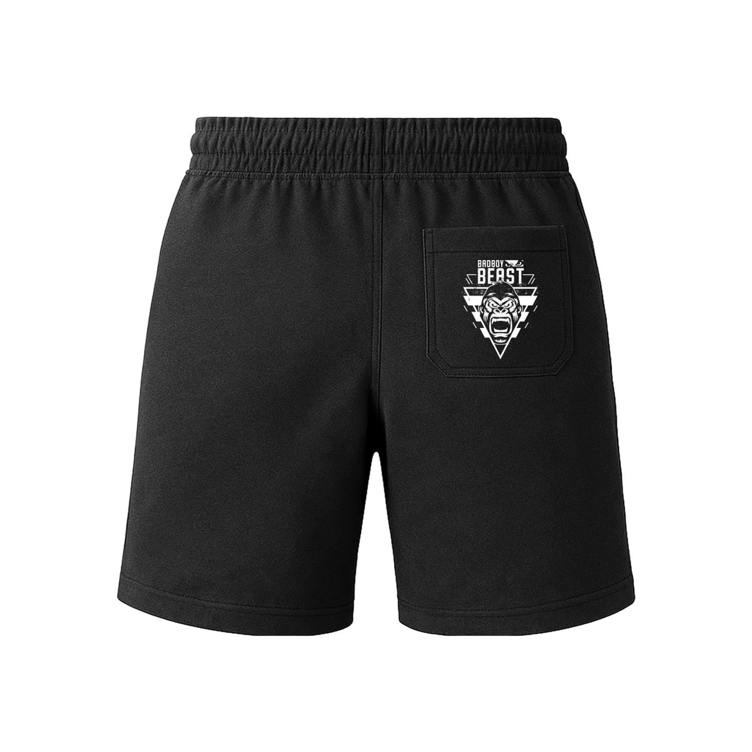 Bad Boy Shorts, Like A Beast, black-white, S