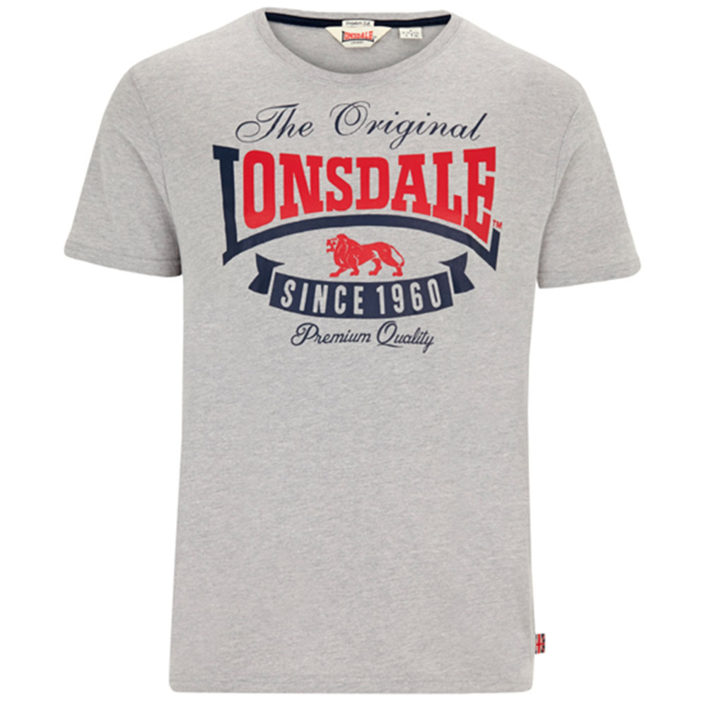 Lonsdale T-Shirt, Corrie, grau
