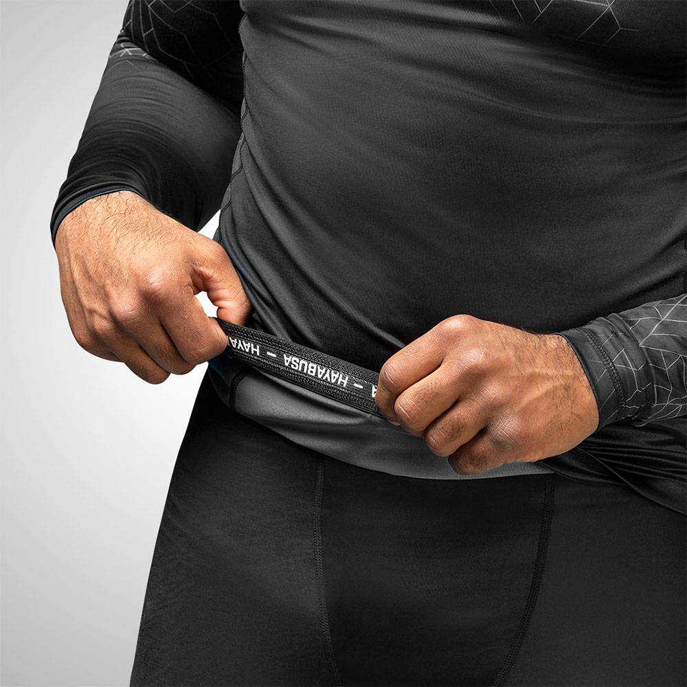 Hayabusa Rashguard, L/S, GEO, grey