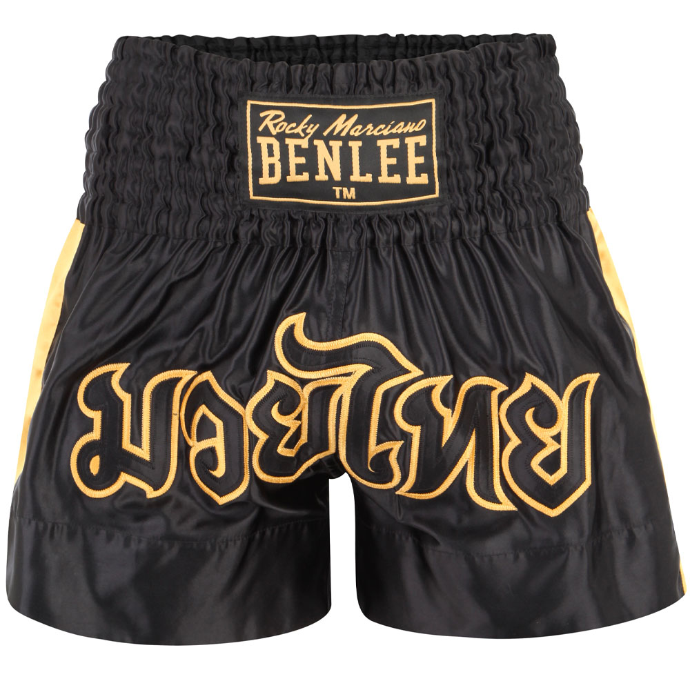 BENLEE Muay Thai Shorts, Goldy, schwarz-gold, XL