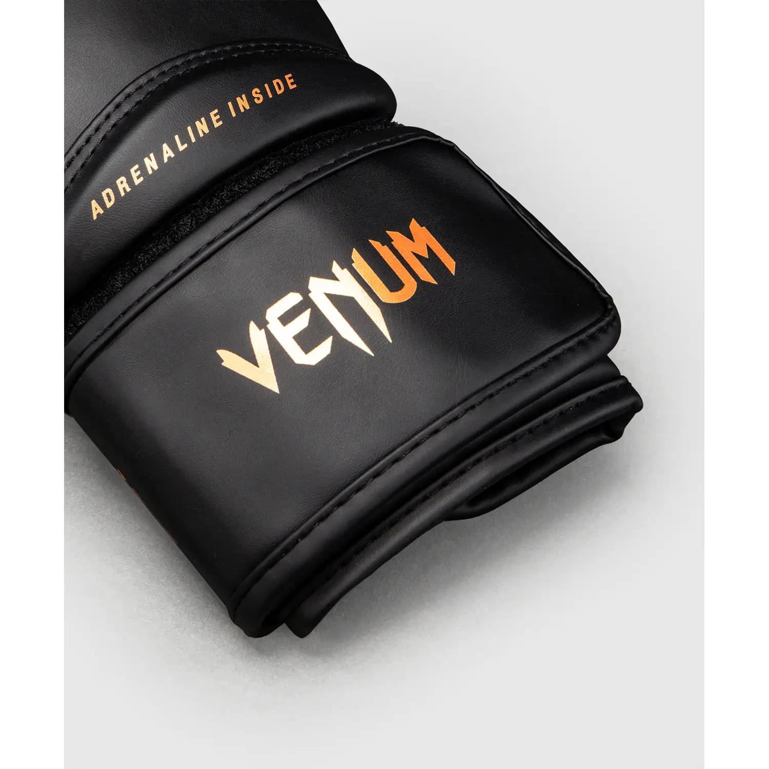 VENUM Boxing Gloves, Contender, 1.5, black-gold, 16 Oz