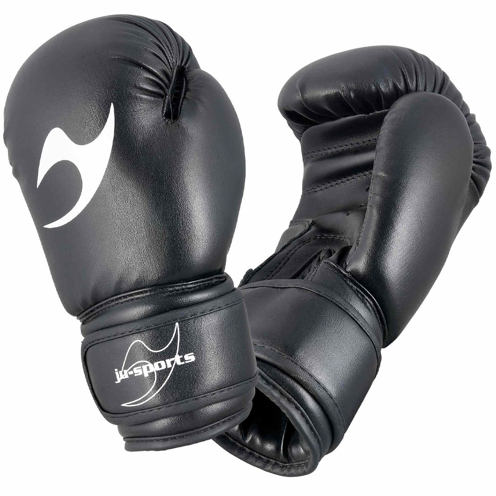 Ju-Sports Boxing Gloves, Kids, black, 8 Oz