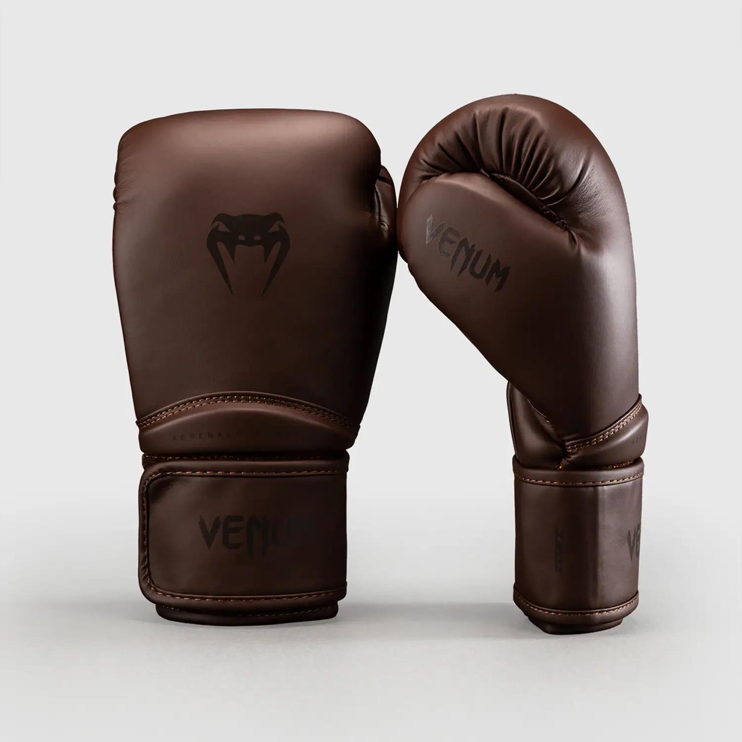 VENUM Boxing Gloves, Contender, 1.5, dark brown, 16 Oz