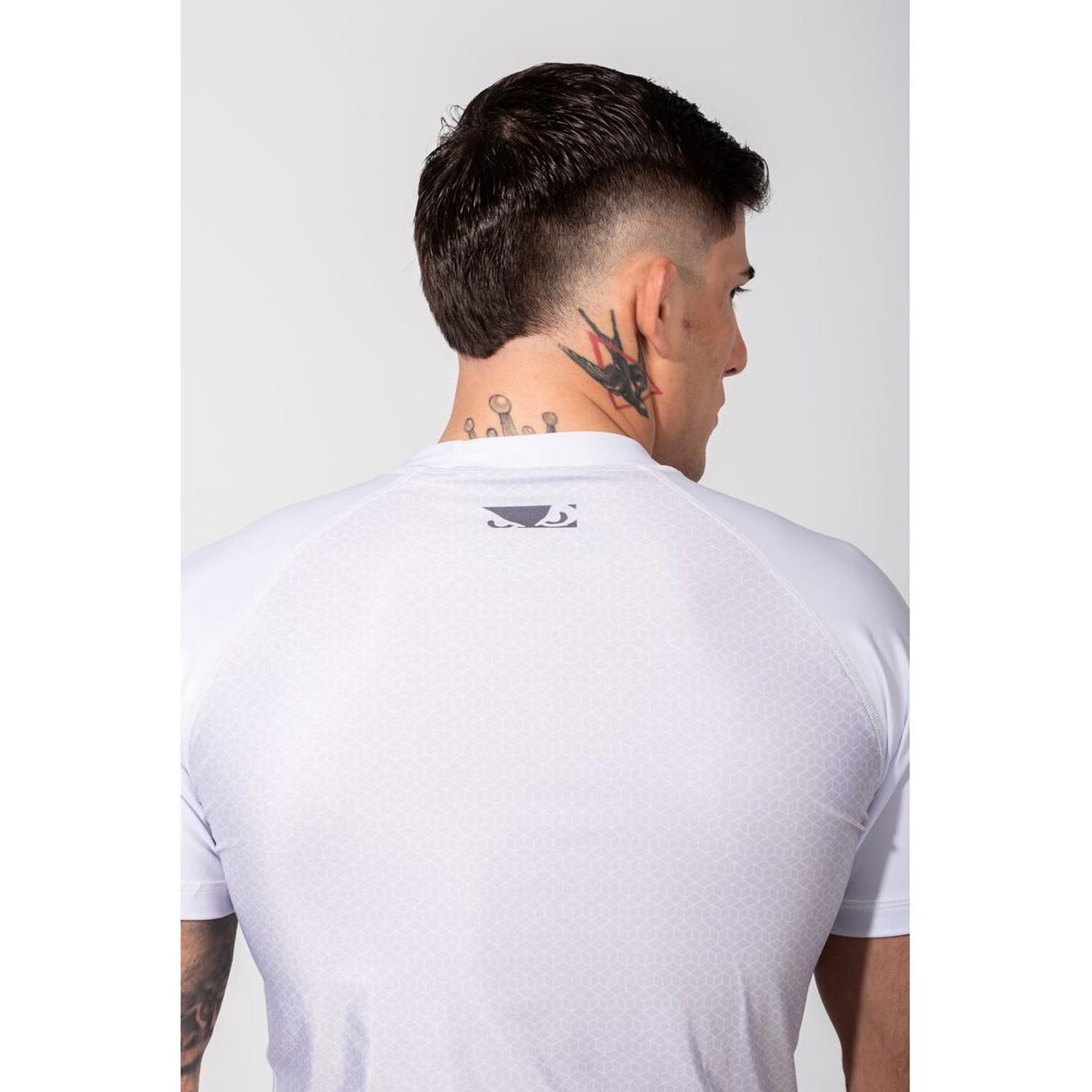 Bad Boy Rashguard, S/S, IBJJF Ranked, white, XXL