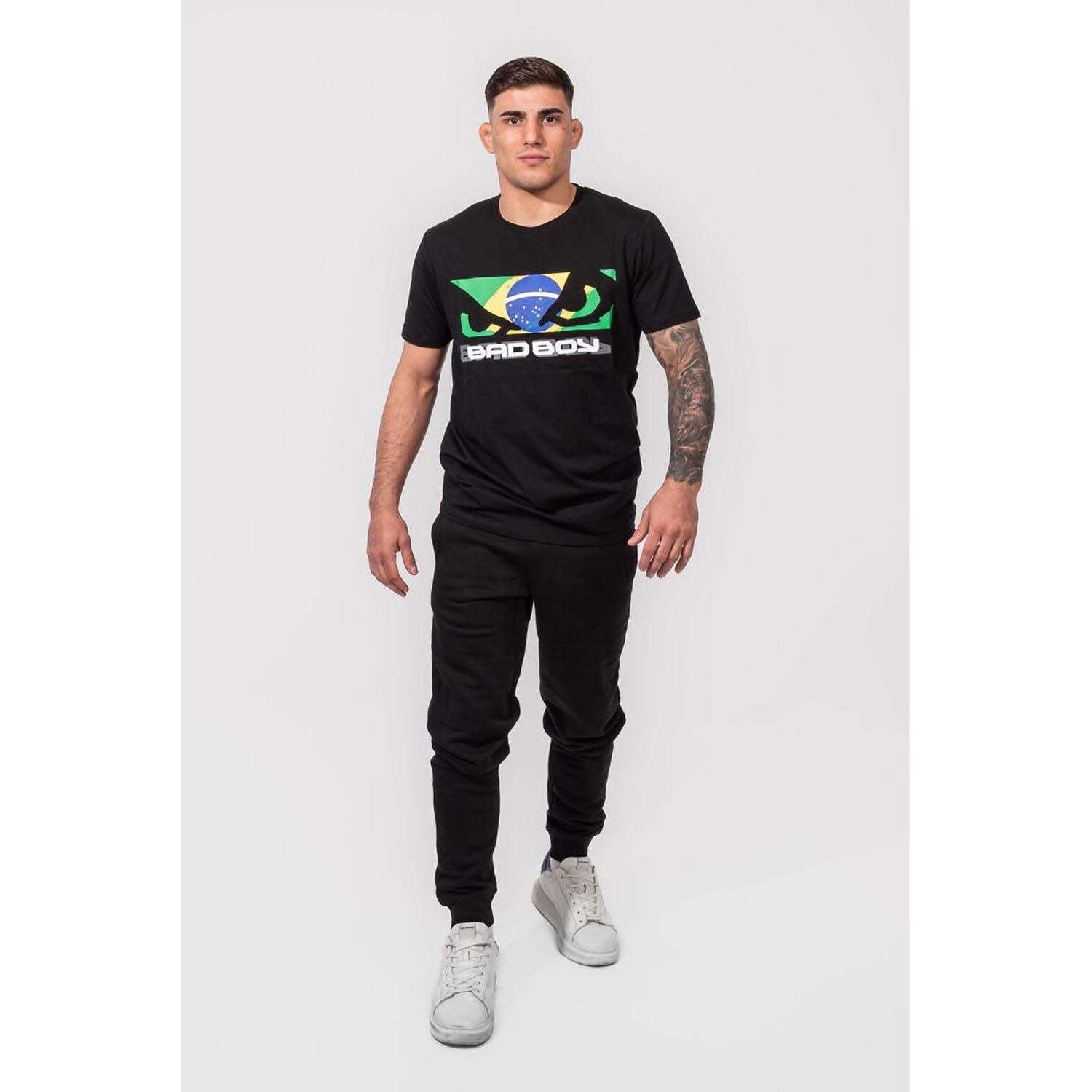 Bad Boy T-Shirt, Brazilian Flag, black, XXL