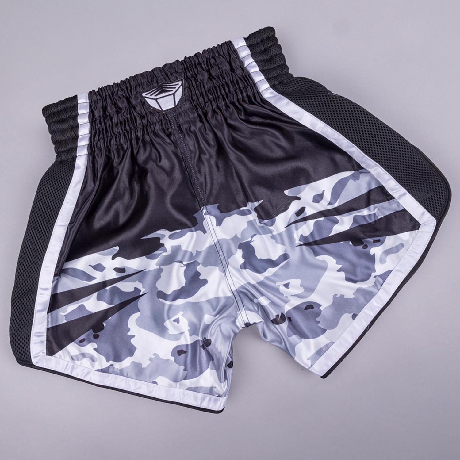 RINGLIFE Muay Thai Shorts, Unit, black-camo, XXL