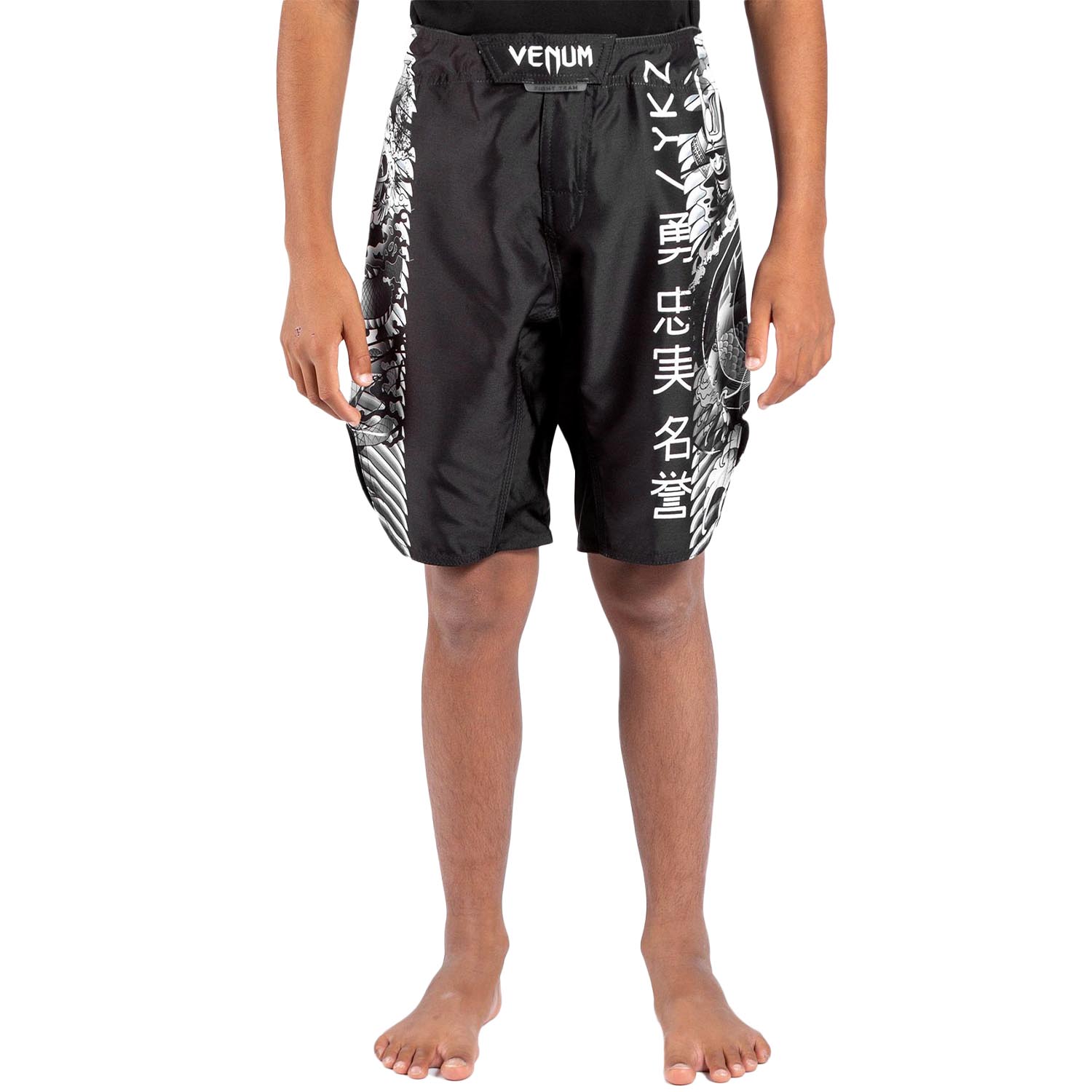 VENUM MMA Fight Shorts, Kids YKZ21, black-white, 14 J