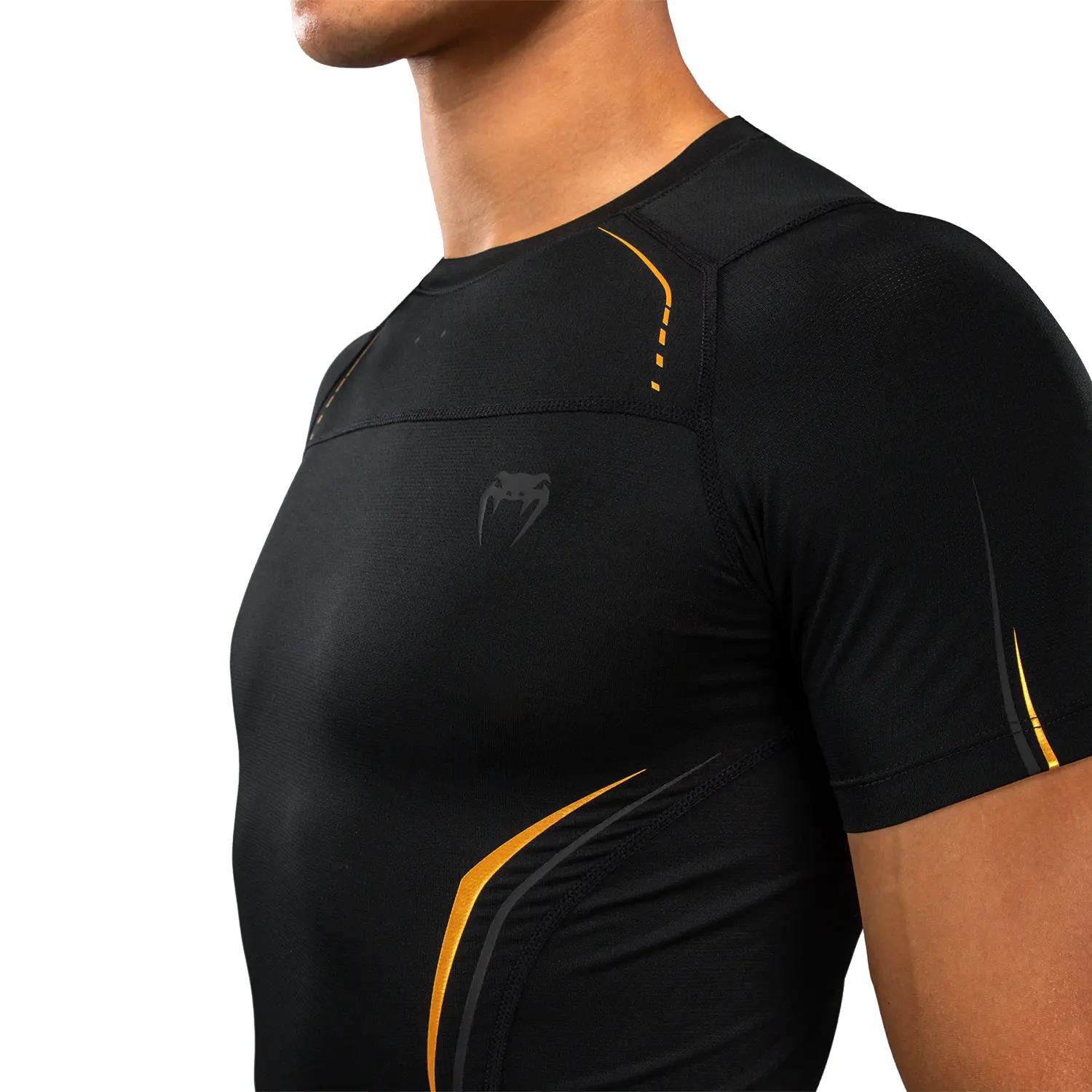 VENUM Rashguard, S/S, G-Core, black-gold, XXL