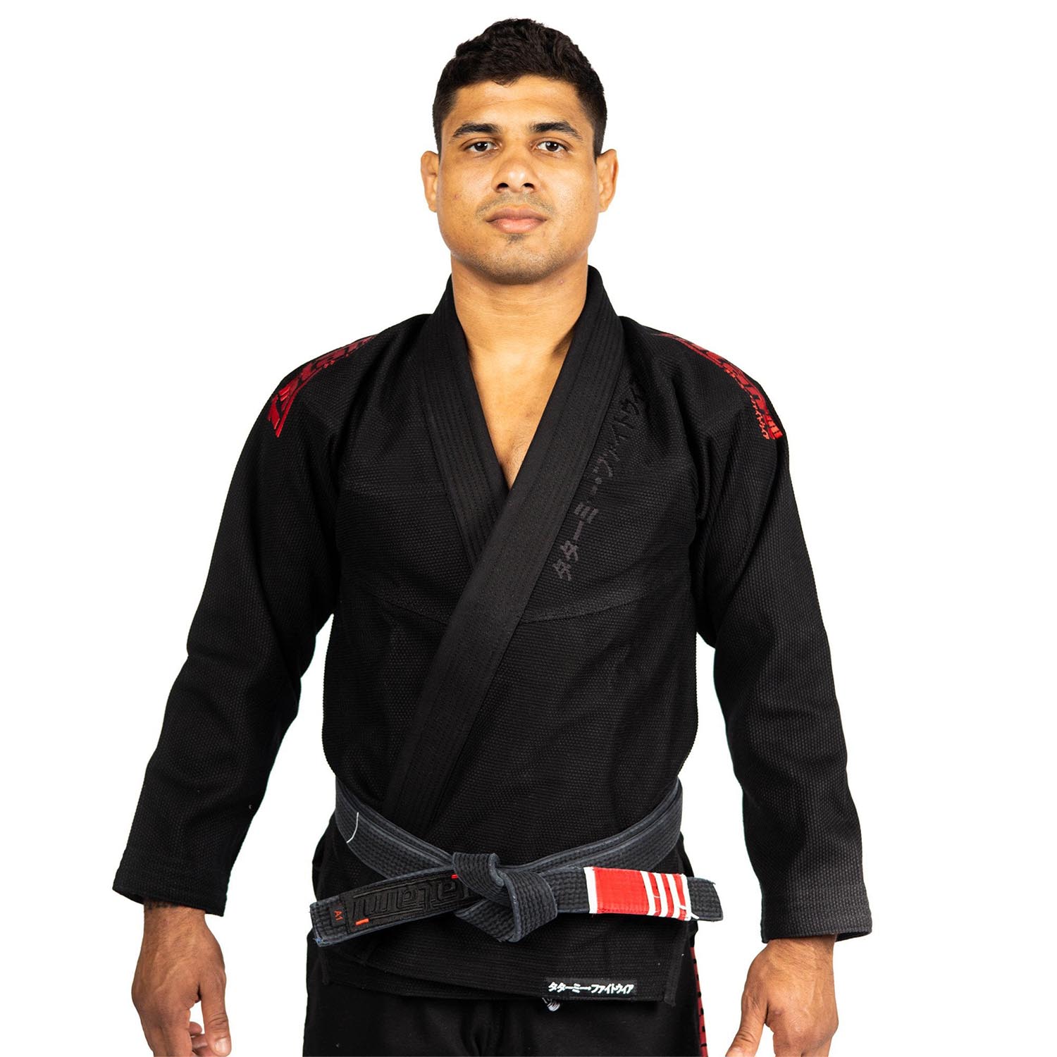 Tatami BJJ GI, Estilo Black Label, schwarz-rot, A2