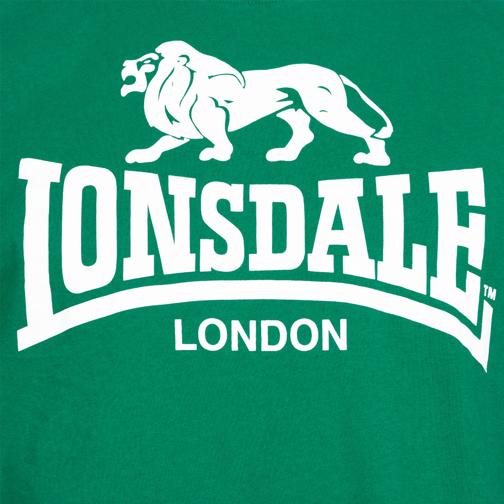 Lonsdale T-Shirt, Logo, green, XL
