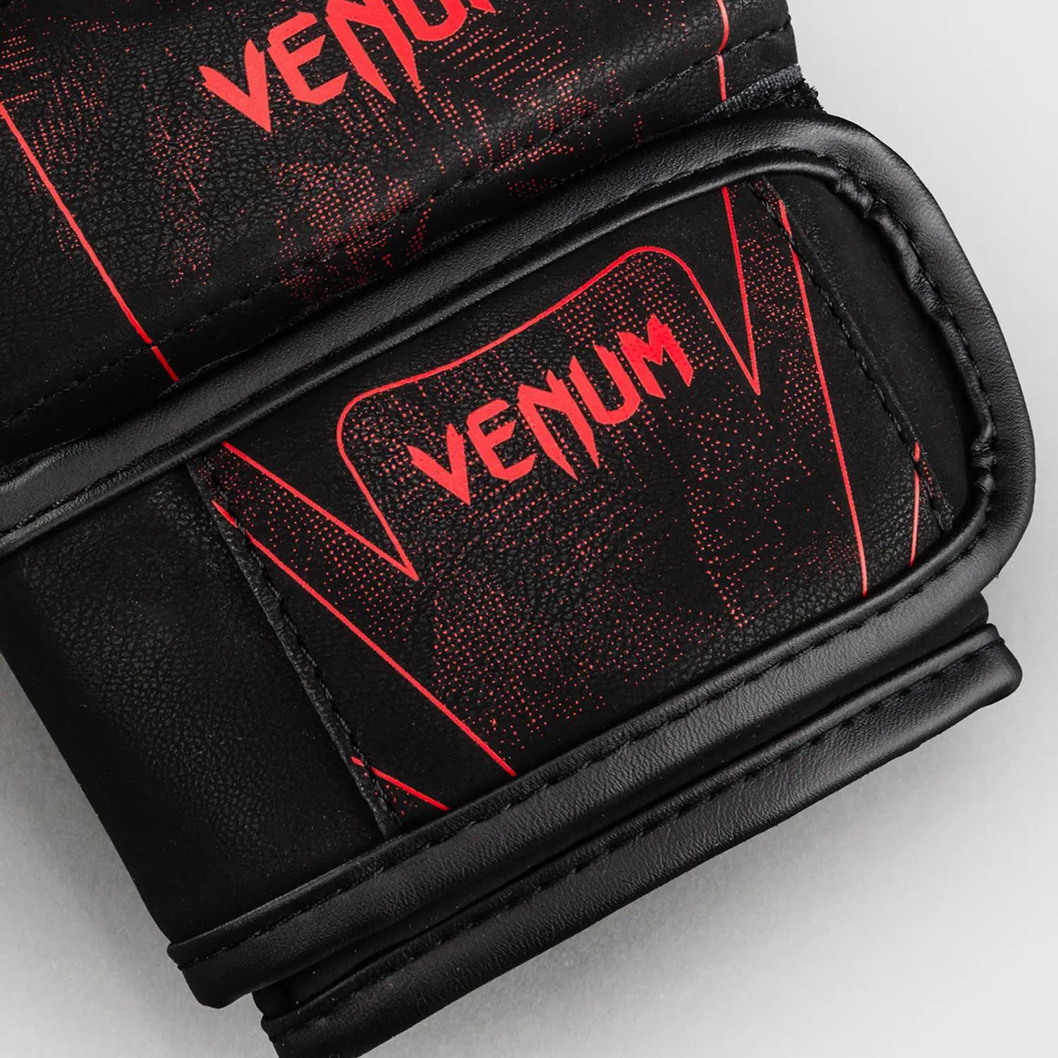 VENUM MMA Sparring Gloves, Amazonia Reborn, black-red, L/XL