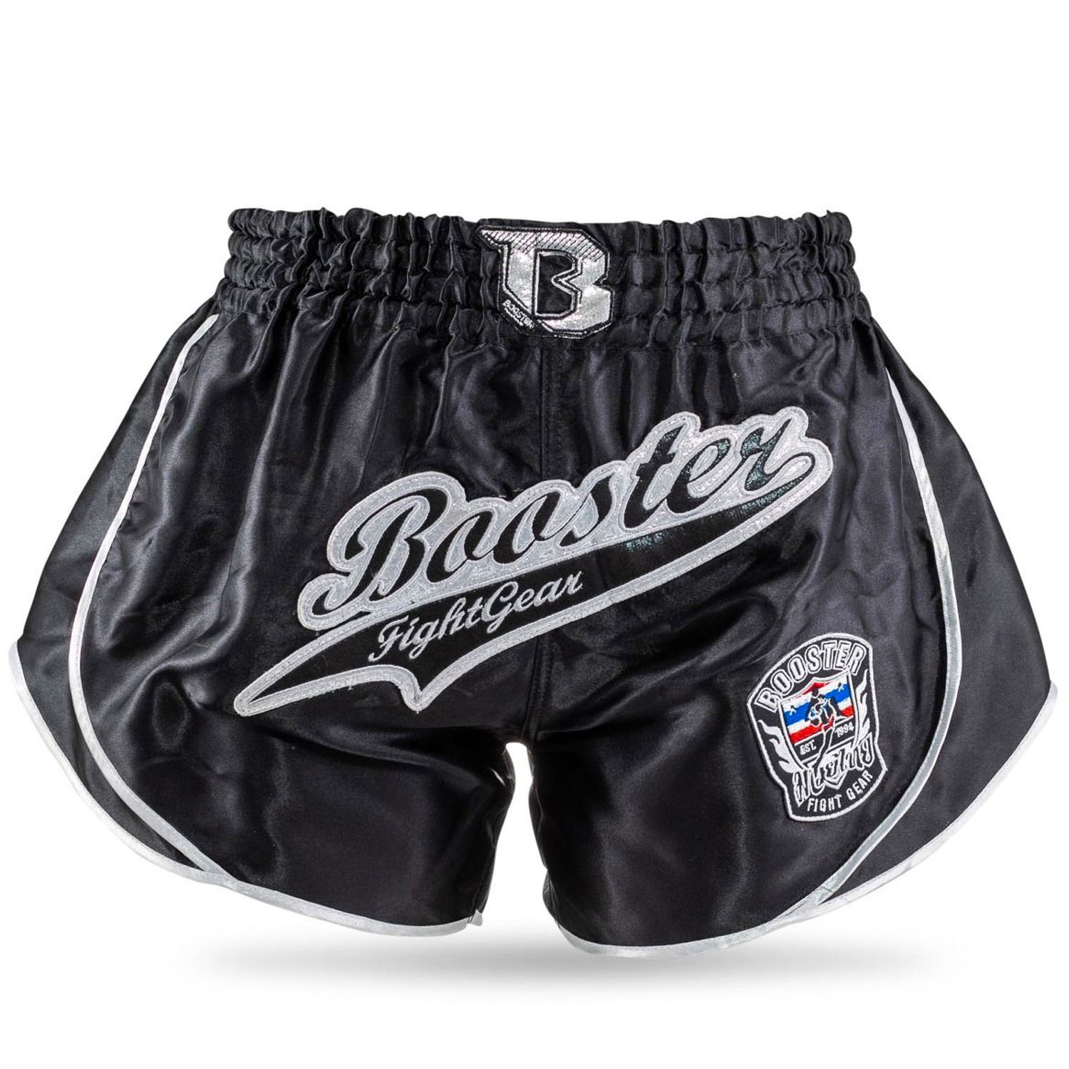 Booster Muay Thai Shorts, Retro Slugger 3, schwarz, S