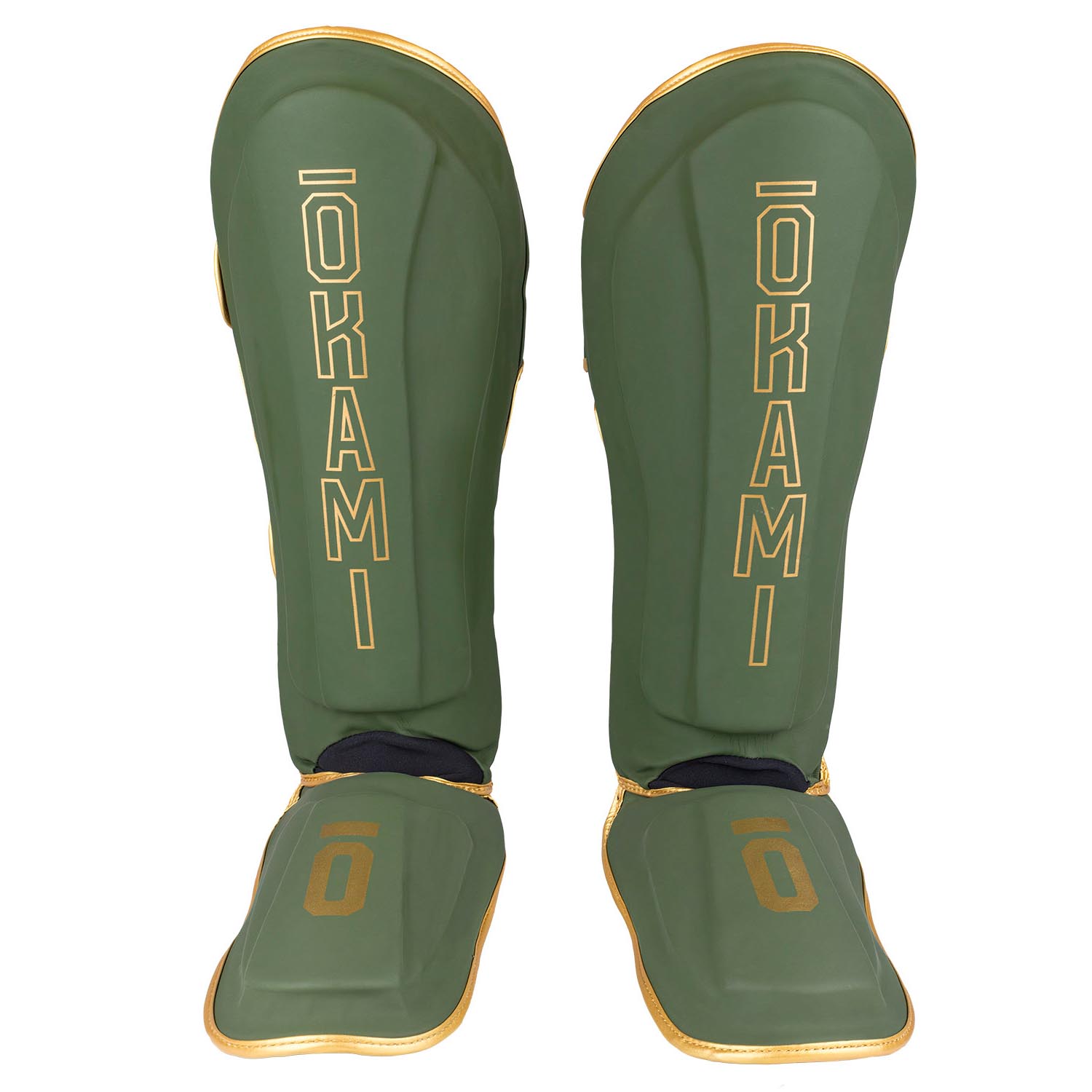 OKAMI Shinguards, Competitor V2, olive-gold, XL