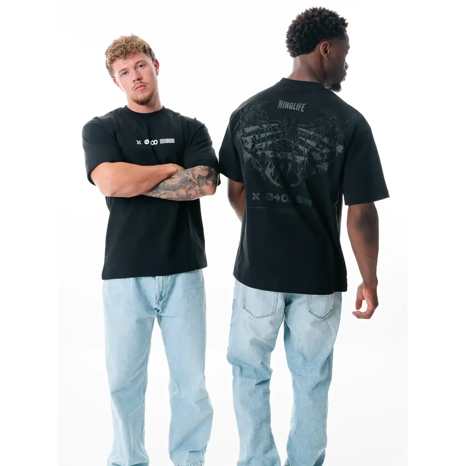 RINGLIFE T-Shirt, Oversized, Tyrant, black-black, S
