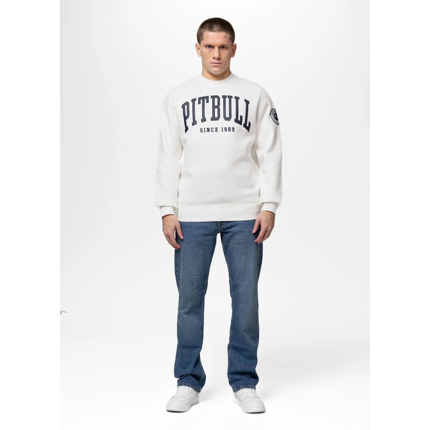 Pit Bull West Coast Crewneck, Norton, white, S