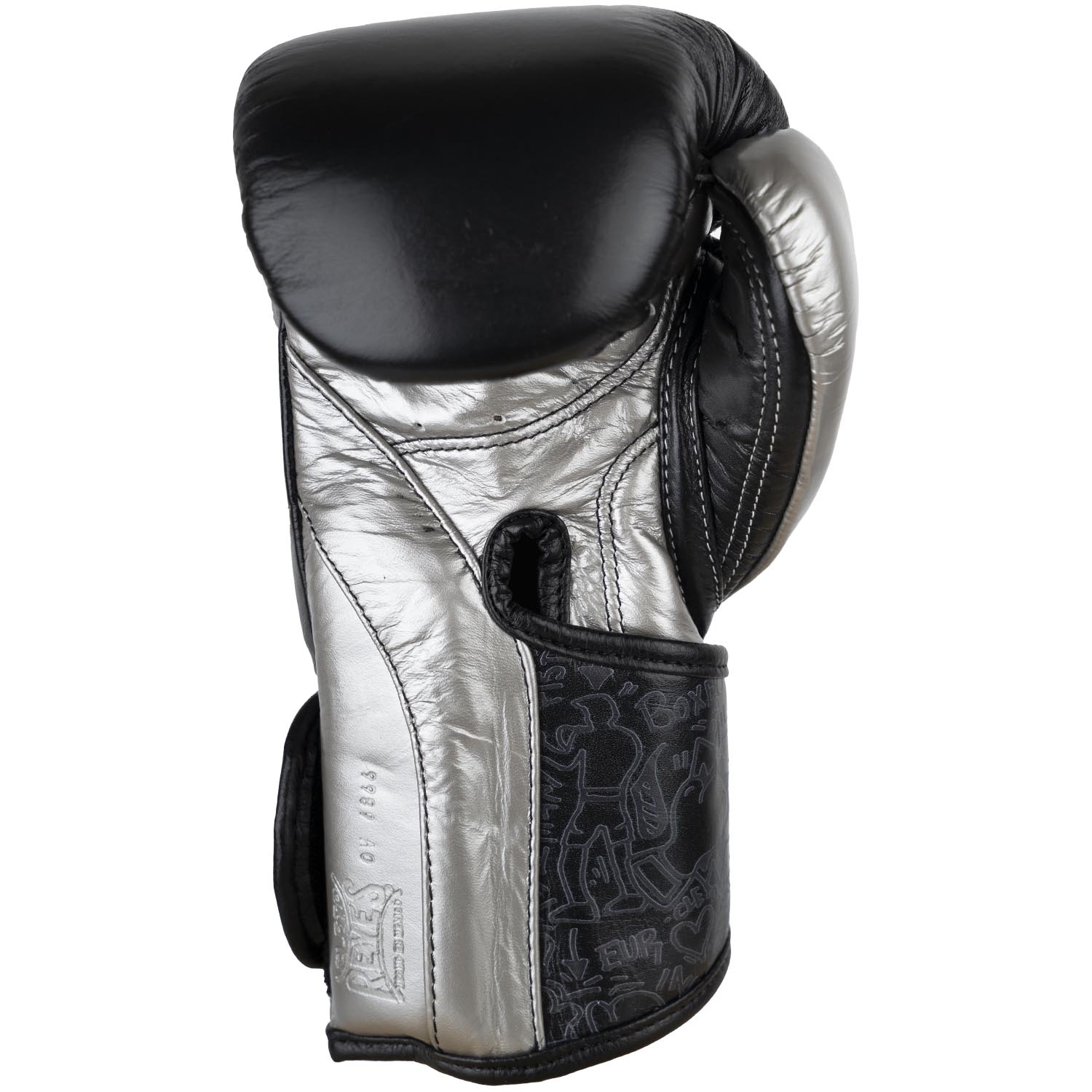 Cleto Reyes Boxing Gloves, High Precision Training, black-silver, 10 Oz
