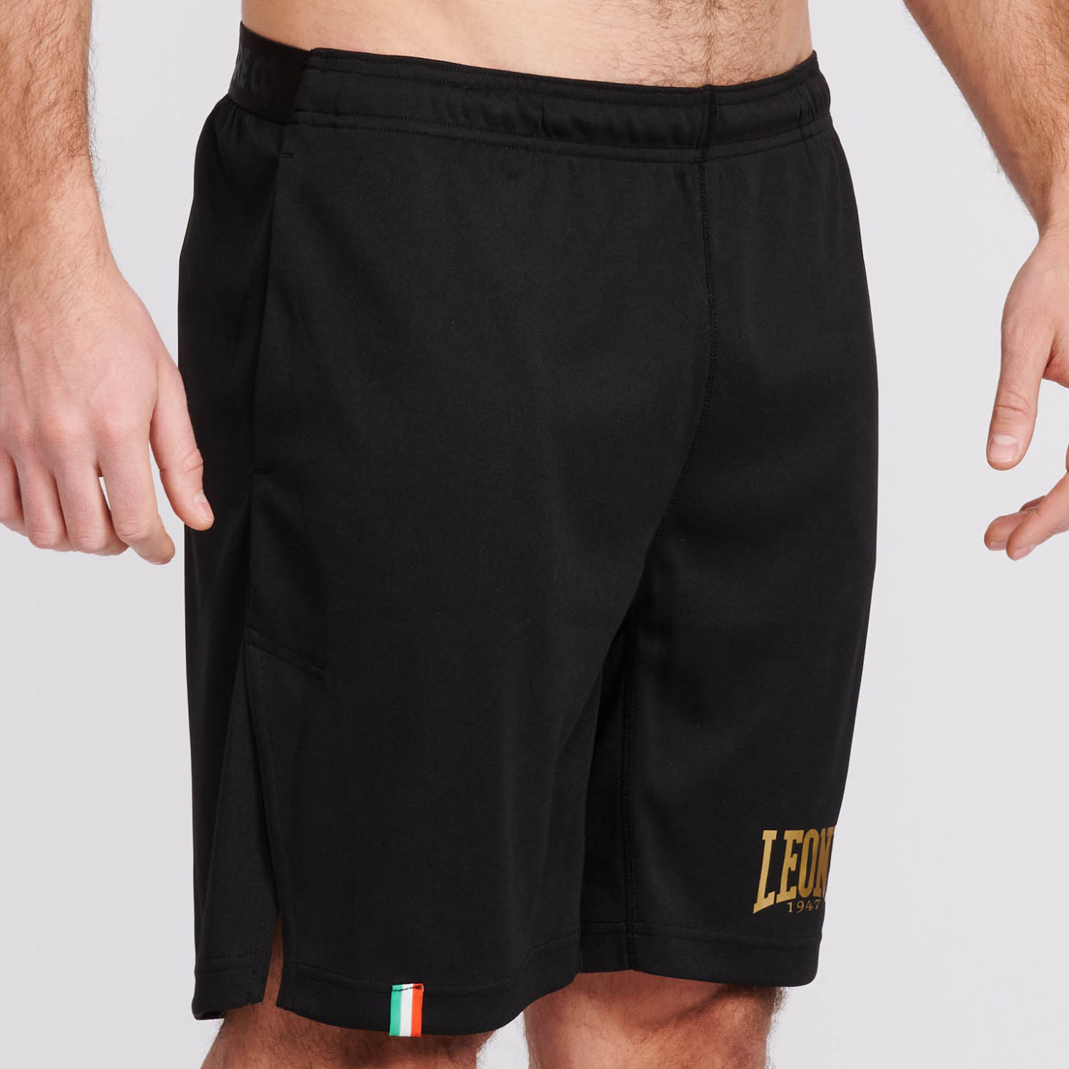 LEONE Fitness Shorts, DNA, black-gold, XXL