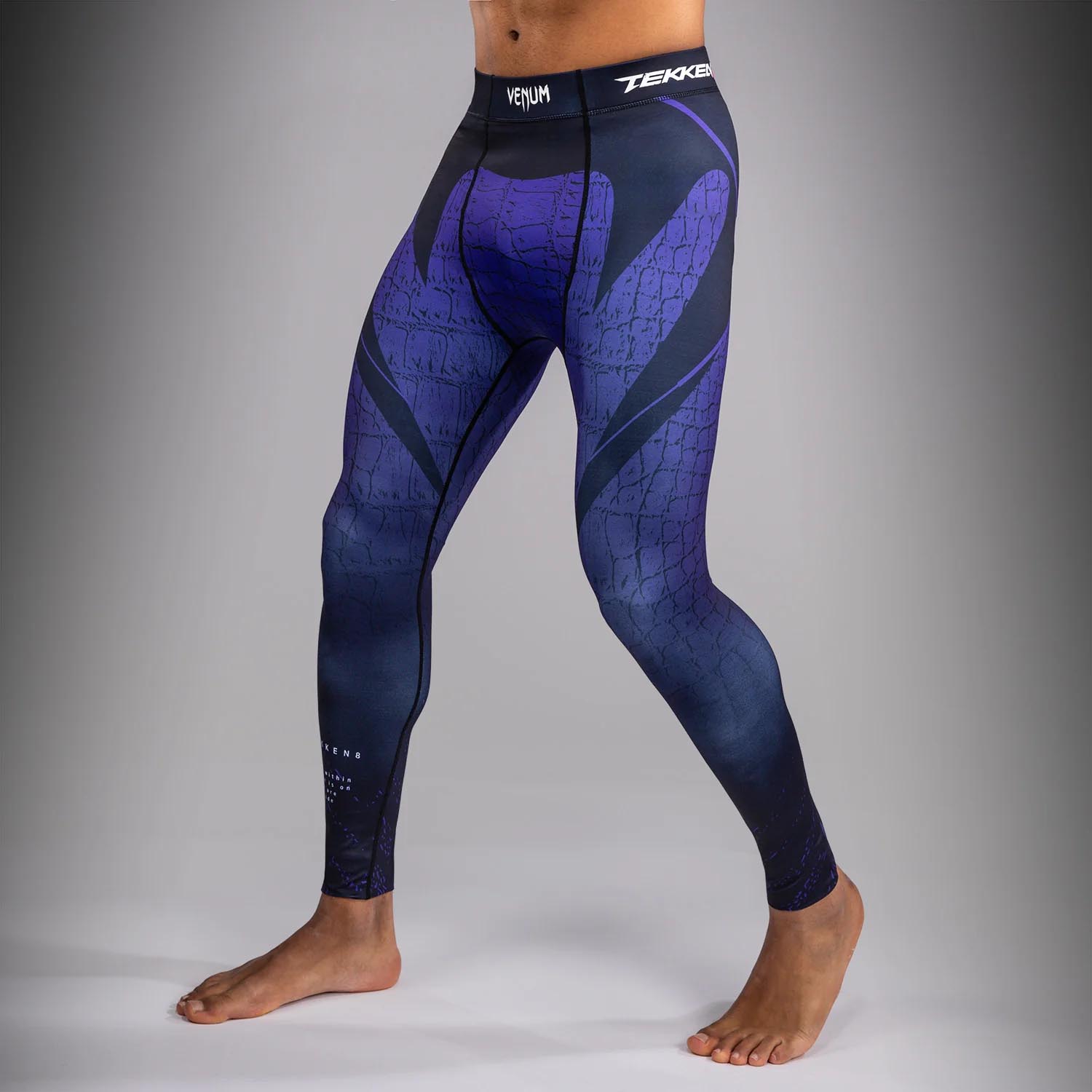 VENUM Compression Pants, Tekken 8, Kazuya, black-blue, L