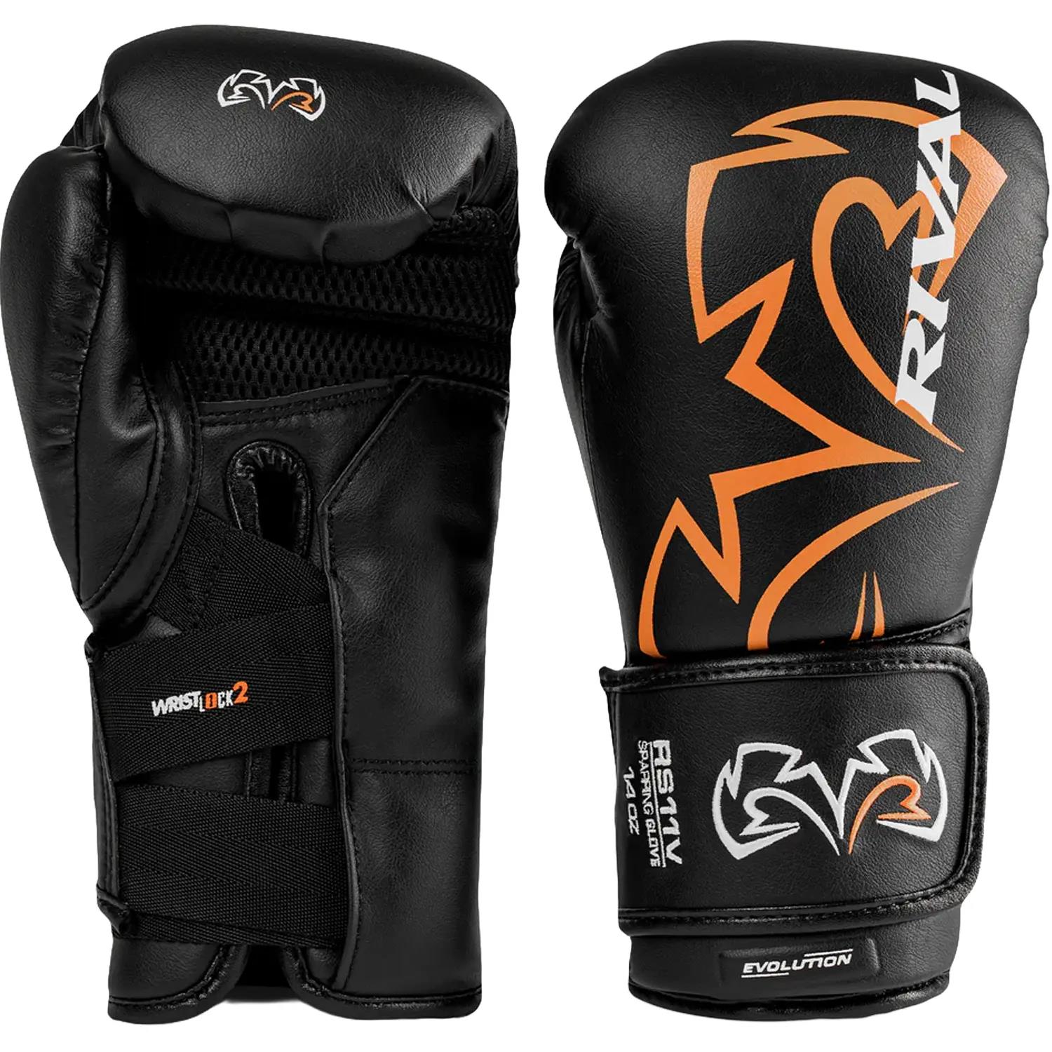 Rival Boxing Gloves, RS11V, Evolution, black, 14 Oz