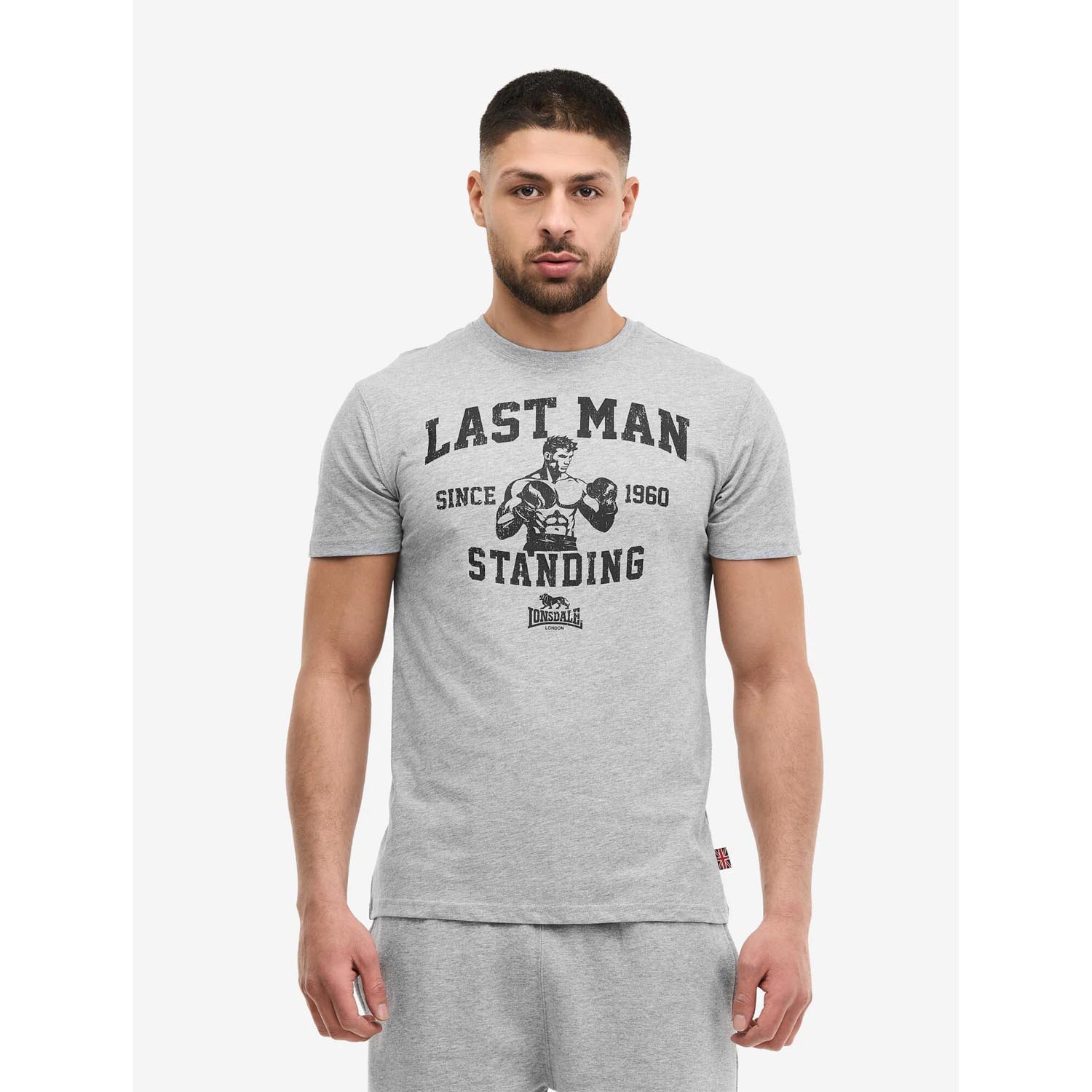 Lonsdale T-Shirt, Evenwood, grey, S