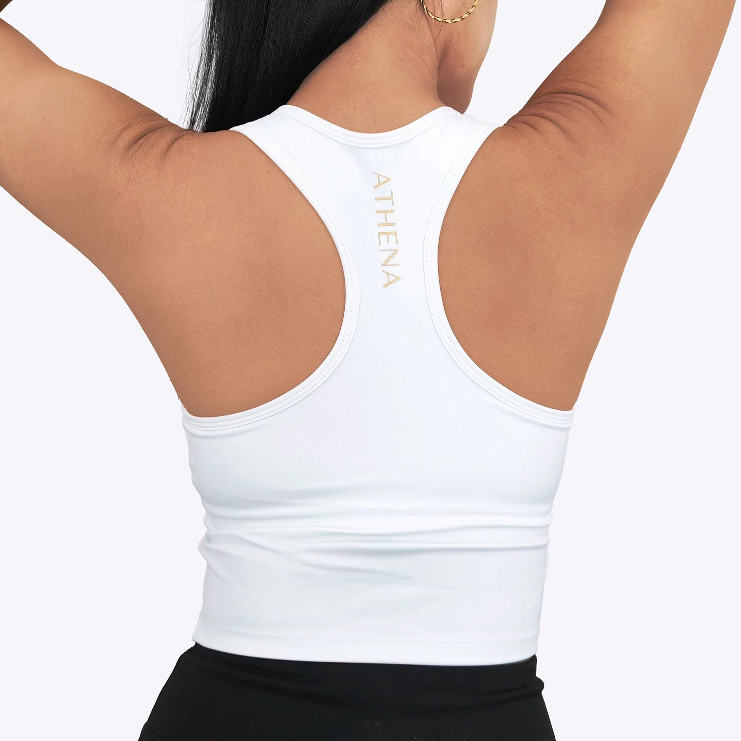 ATHENA Crop Top, Women, Built-In Bra, Diana, white, XL