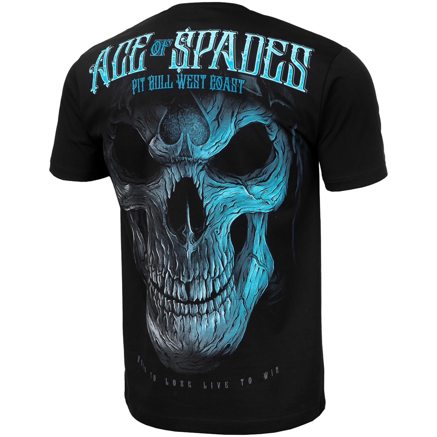 Pit Bull West Coast T-Shirt, Blue Skull, schwarz