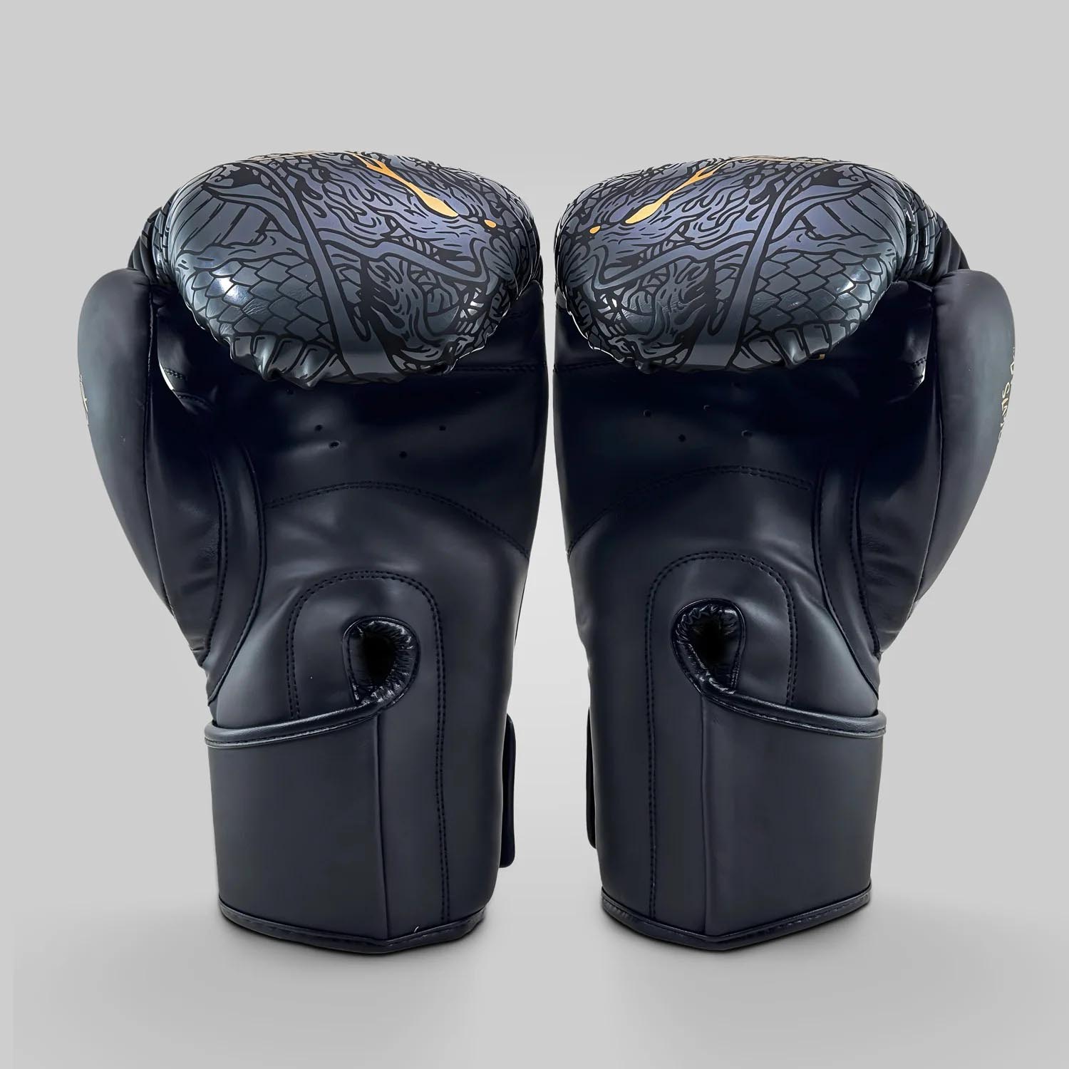 Fumetsu Boxing Gloves, Dragon Slayer, black-gold, 16 Oz