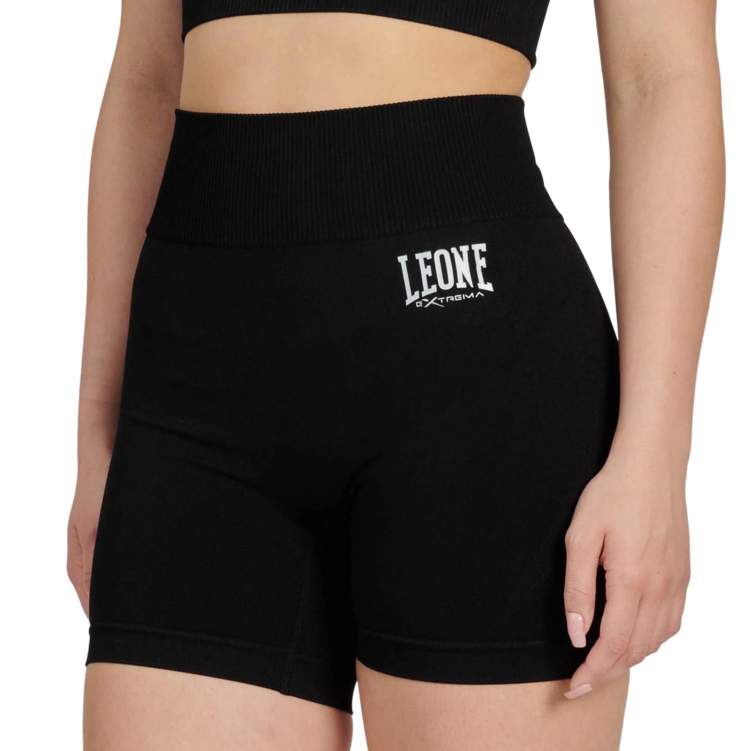 LEONE Compression Shorts, Women, Logo, black-white, XL