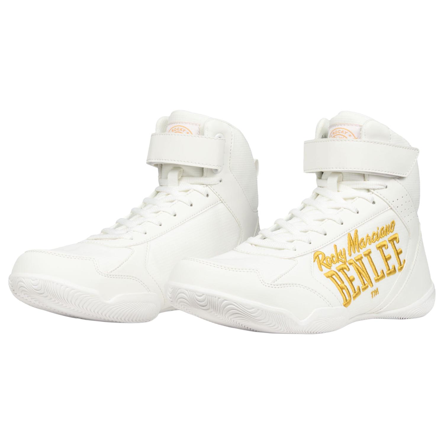 BENLEE Boxing Shoes, Edge, white-yellow, 42