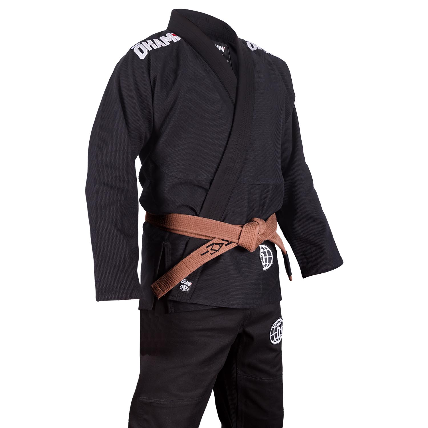 OKAMI BJJ GI, Enso, black, A4