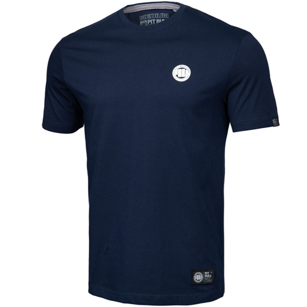 Pit Bull West Coast T-Shirt, Small Logo, navy