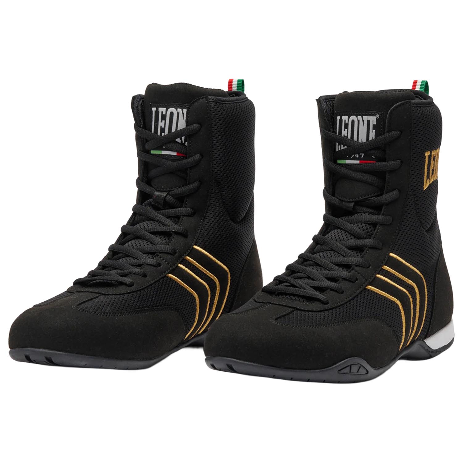 LEONE Boxing Shoes, Hermes, black-gold, 41