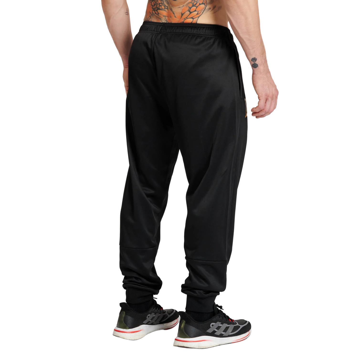 LEONE Jogging Pants, Premium 2, black-white, XXL