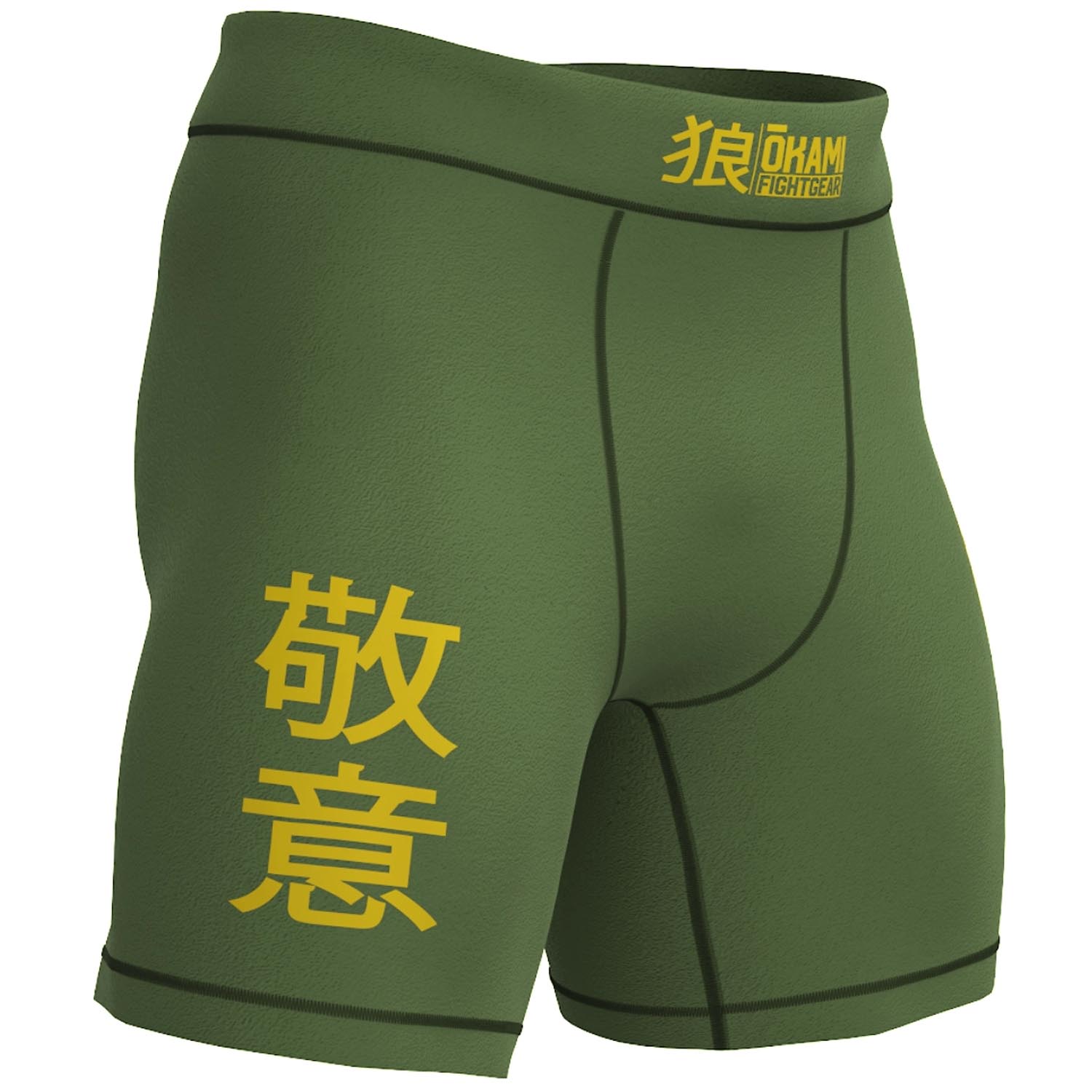 OKAMI Compression Shorts, Keii, khaki, XXL