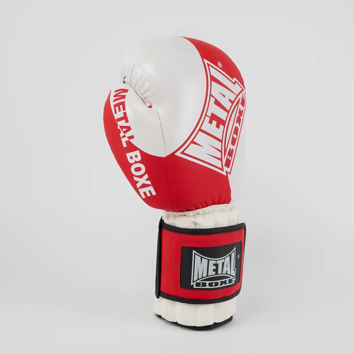Metal Boxe Boxing Gloves, Savate, red-white, 16 Oz